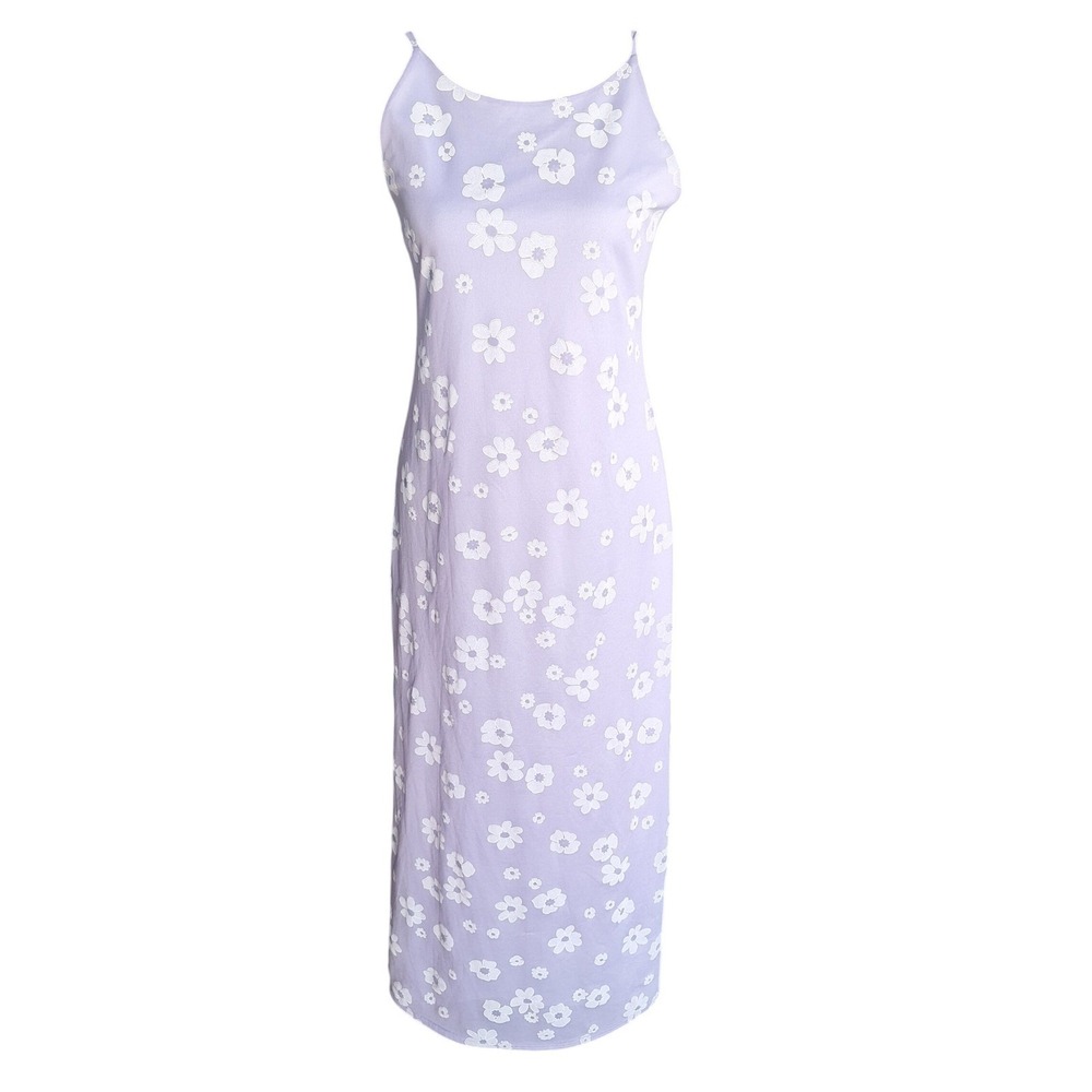 Urban Life Vintage 90s Y2K Purple Daisy Spaghetti Strap Maxi Dress Juniors Small